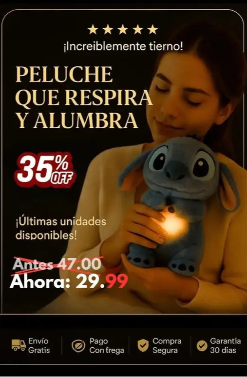🔴 Stich Respira Original™: Tranquilidad y Relajación al dormir