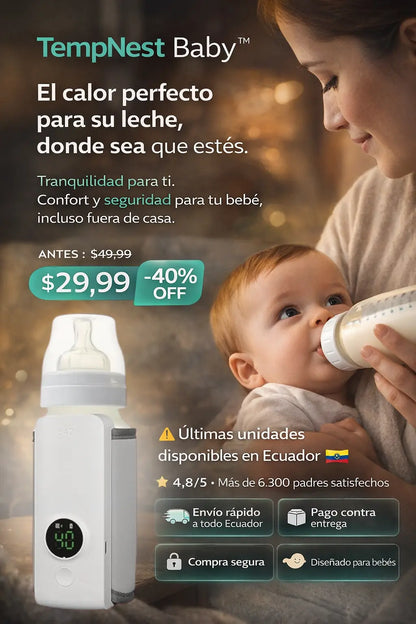TempNest Baby™ Calentador De Biberones Digital