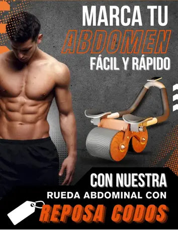🔴 Tonific® Rueda abdominal ➕ Cronómetro ➕ Soporte para celular ➕ Almohadilla para rodillas 🎁-35% OFF