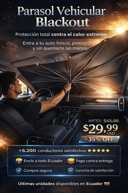 Parasol Vehicular Blackout 🎁-35%OFF