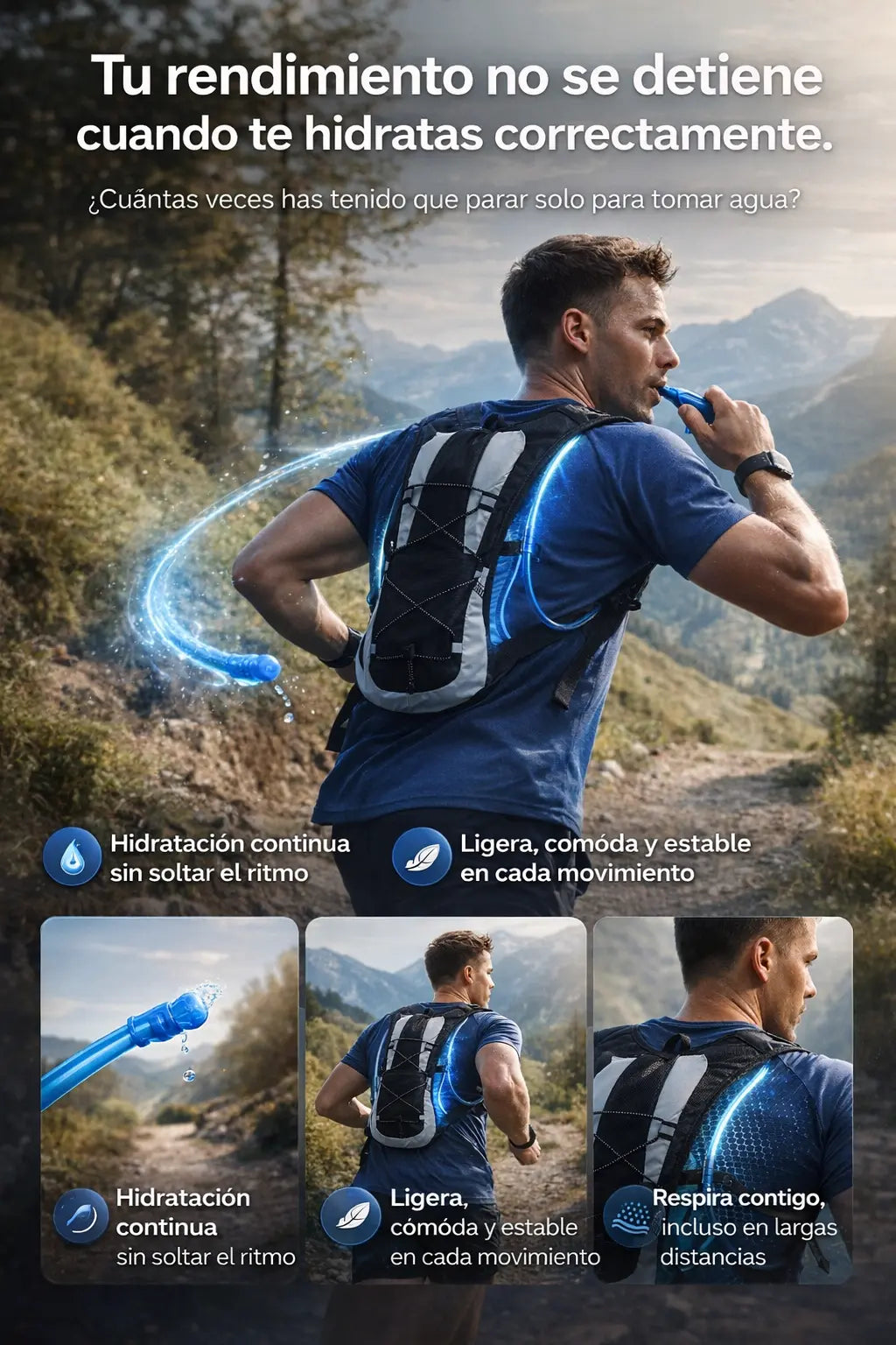 Mochila Para Hidratación Con Vejiga 🎁-35% OFF