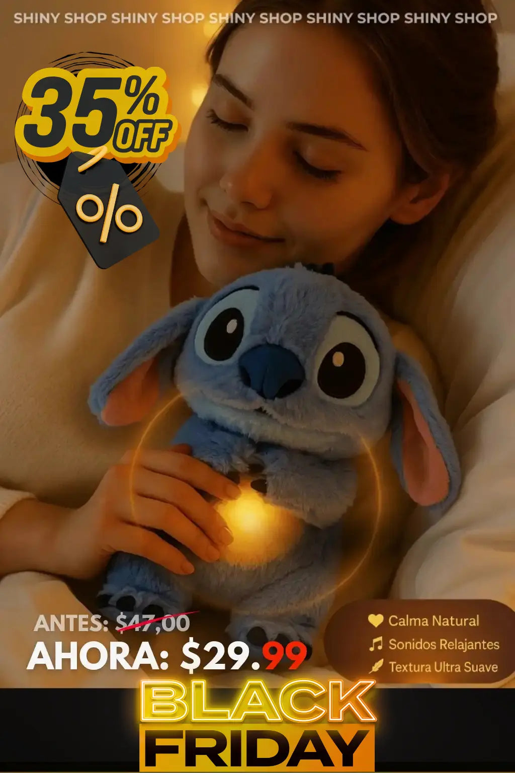 🔴 Stich Respira Original™: Tranquilidad y Relajación al dormir