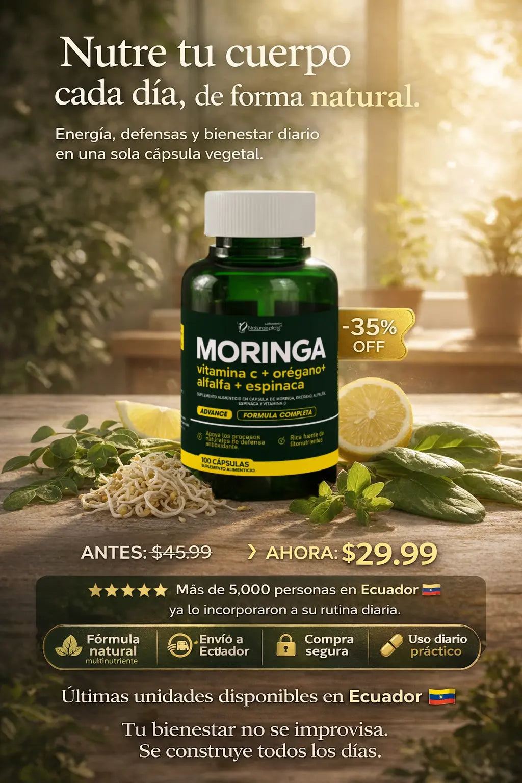 bienestar Moringa Advance 100cap  🎁-35% OFF
